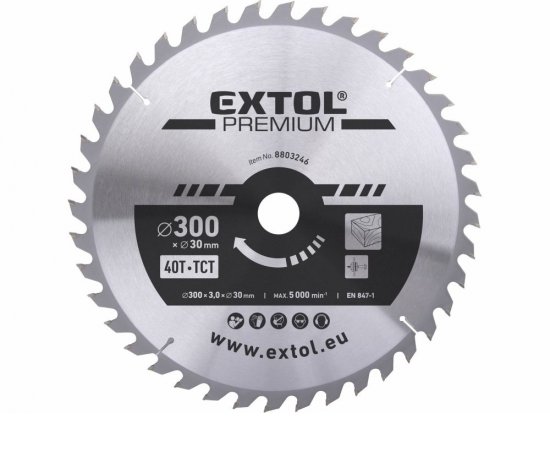 Kotúč pílový s SK plátkami, Ø300x3,2x30mm, 40z
