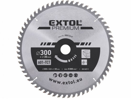 Kotúč pílový s SK plátkami, Ø300x3,2x30mm, 60z