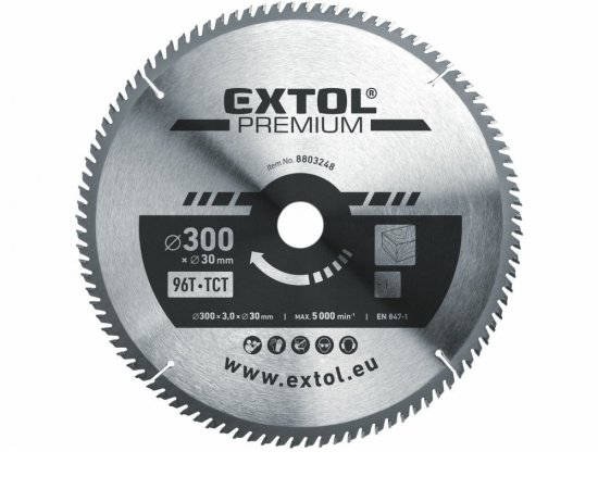 Kotúč pílový s SK plátkami, Ø300x3,2x30mm, 96z