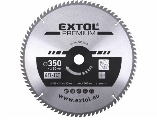 Kotúč pílový s SK plátkami, Ø350x3,5x30mm, 84z