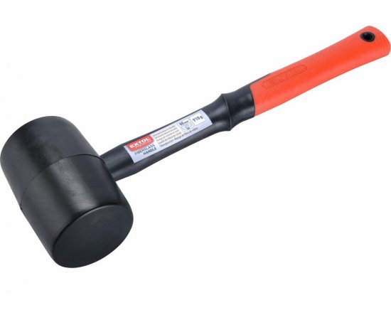 Kladivo gumené čierne sklolaminátová násada, Ø80mm, 910g