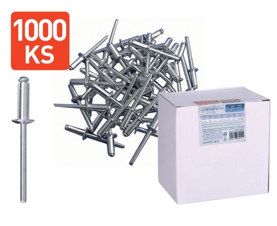 Nity trhacie hliníkové, 4,0x12,7mm, 1000ks