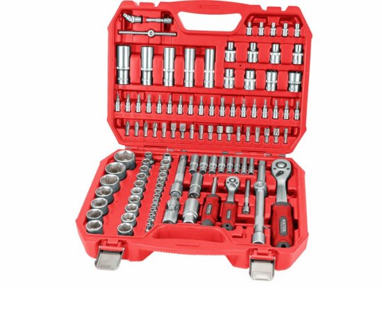 Sada nástrčných a zástrčných kľúčov 110-dielna, 1/4&quot;, 1/2&quot;