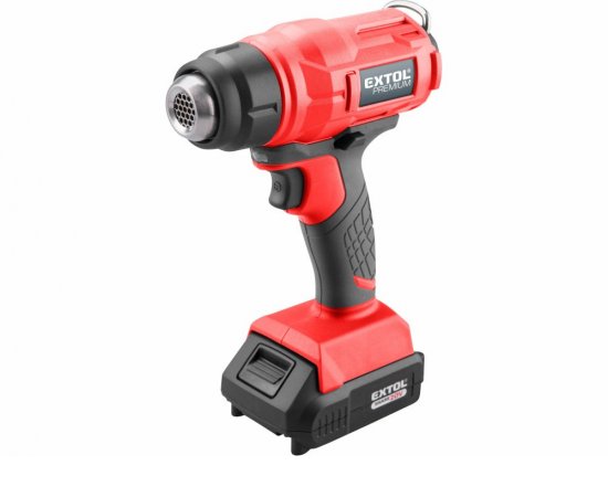 Pištoľ teplovzdušná aku Share20V, 1x2Ah, 550°C