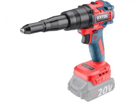 Pištoľ nitovacia Share20V, bez aku, 3,2-4,8mm, 12000N, dĺžka ťahu 16mm