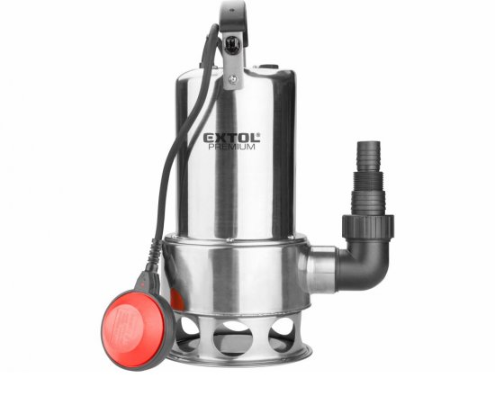 Čerpadlo ponorné kalové antikorové 1100W, max. 15000l/hod, výtlak 9,5m