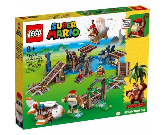 LEGO SUPER MARIO DIDDY KONGOVA JAZDA V BANSKOM VOZIKU – ROZSIRUJUCI SET /71425/