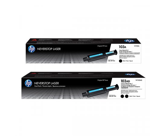 HP 103AD BLACK NEVERST. LASER, DVOJBAL., W1103AD