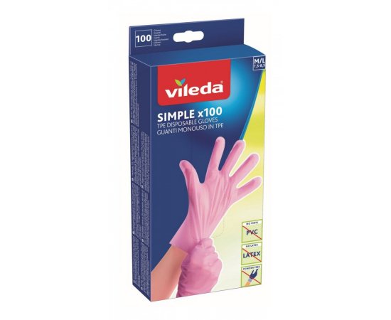 VILEDA SIMPLE RUKAVICE M/L 100 KS VILEDA SIMPLE RUKAVICE M/L 100 KS