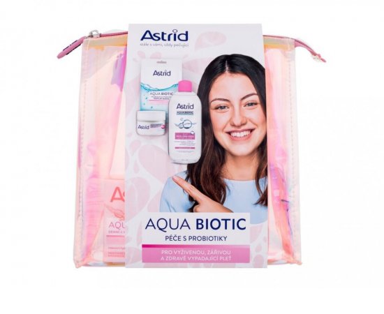 ASTRID AQUA BIOTIC TRIPACK V TAST. KREM PRE SUCHU A CIT. PLET 50ML+MICEL. VODA 3V1 400ML+TEXT.MASKA