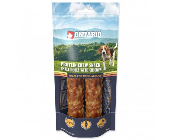 ONTARIO PROTEIN ZUVACI PAMLSOK MALA ROLKA S KURACIM 2 KS 12,7 CM