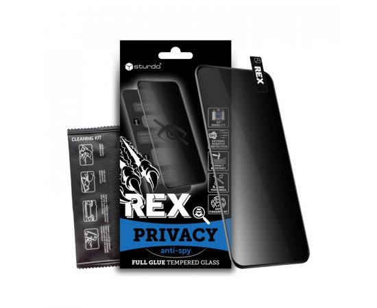 STURDO FMO-1987-IPH-15PMX PRE IPHONE 15 PRO MAX REX OCHRANNE SKLO (PRIVACY FULL GLUE)