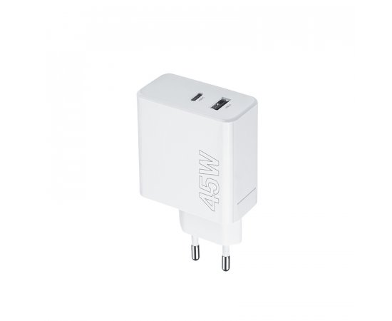 MAXLIFE MXTC-07-45AC PD QC NABIJACKA 1X USB-C 1X USB 45W, BIELA