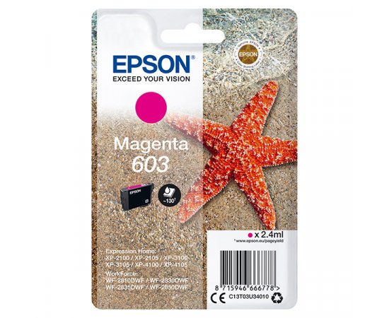 EPSON ORIGINAL INK C13T03U34010, MAGENTA, 2.4ML, EPSON EXPRESSION HOME XP-2100
