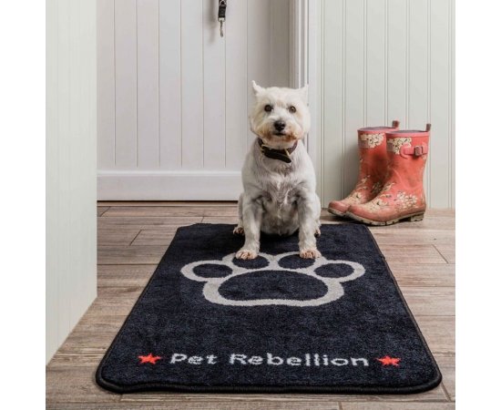PET REBELLION BARRIER RUGS EXTRA LARGE, BLACK, 57X110CM (PR-569557)