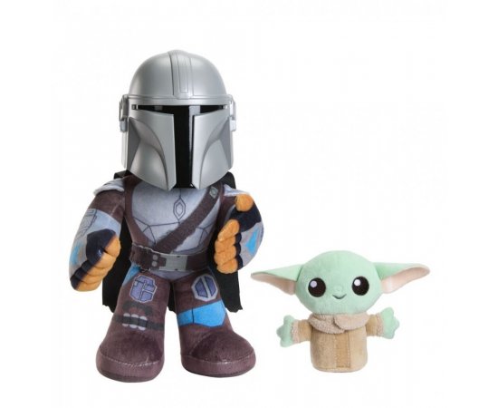 MATTEL STAR WARS 27 CM MANDALORIAN A MALY GROGU SO ZVUKAMI /25HNT52/