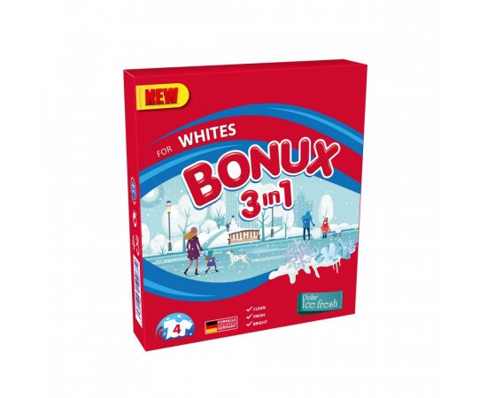 BONUX PRASOK WHITE POLAR ICE FRESH 4 PD/0.3KG
