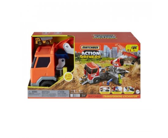 MATTEL MATCHBOX STAVEBNY NAKLADIAK S BAGROM A DOPLNKAMI /25HPD64/