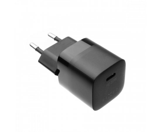 FIXED FIXC30M-C-BK SIETOVA NABIJACKA MINI S USB-C VYSTUPOM A PODPOROU PD, 30W, CIERNA