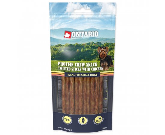 ONTARIO PROTEIN ZUVACI PAMLSOK TOCENE TYCINKY S KURACIM 10 KS 12,7 CM