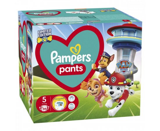 PAMPERS PANTS PAW PATROL S5 66KS (12-17KG) PAMPERS PANTS PAW PATROL S5 66KS (12-17KG)