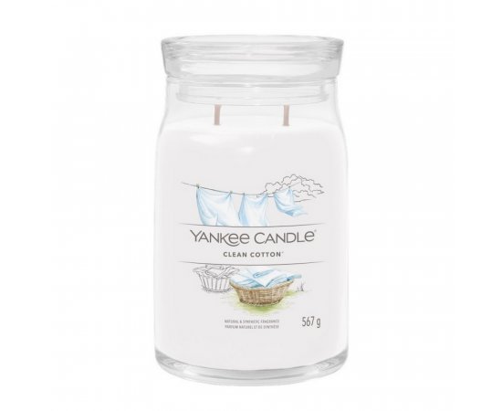 YANKEE CANDLE 1630644E SIGNATURE CLEAN COTTON 567G