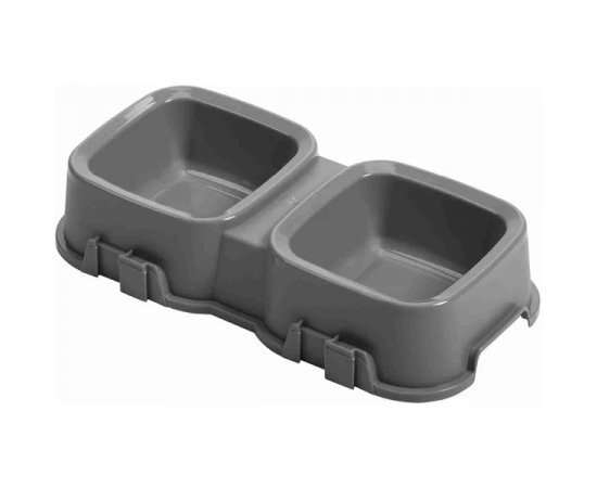 TONTARELLI MISKA PET DVOJITA 2X0,5L GRAFIT, 8144633153