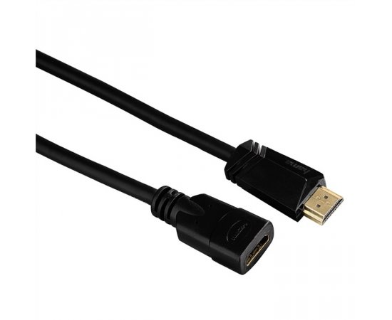 HAMA 122121 HDMI PREDLZOVACI KABEL VIDLICA-ZASUVKA, POZLATENY, 3*, 3 m