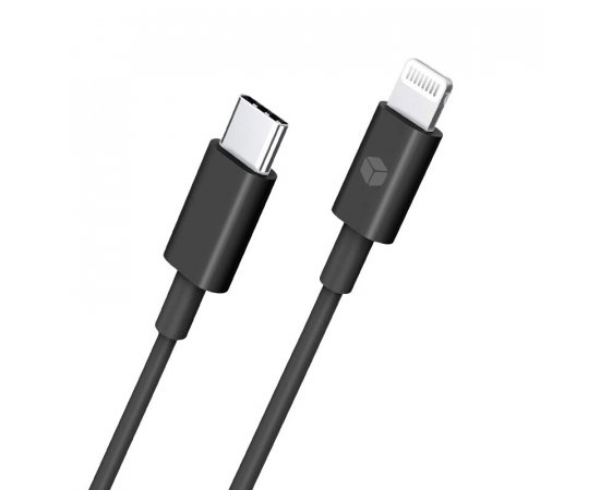 STURDO KAB-0160-STU-LIGHT LIGHTNING - C CIERNY STURDO 3A MFI (C94) 1M KABEL