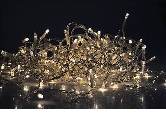 SOLIGHT 1V40-WW LED VIANOCNY ZAVES, CENCULE, 120 LED, 3MX0,7M, PRIVOD 6M, VONKAJSIE, TEPLE BIELE