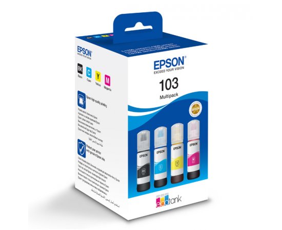EPSON ORIGINAL INK C13T00S64, 103, CMYK, EPSON ECOTANK