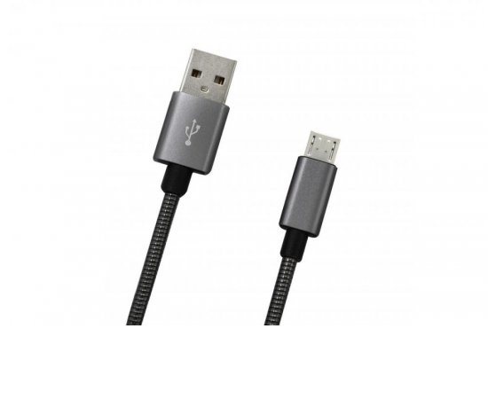 MOBILNET KAB-0094-USB-MICRO MICROUSB SIVY 1M DATA KABEL 2A (E)