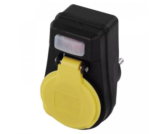 EMOS P00271 ZASUVKA S VYPINACOM, IP44, CIERNA