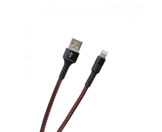 MOBILNET KAB-0118-USB-LIGHT LIGHTNING CIERNY 2A (TPU) 1M KABEL (E)