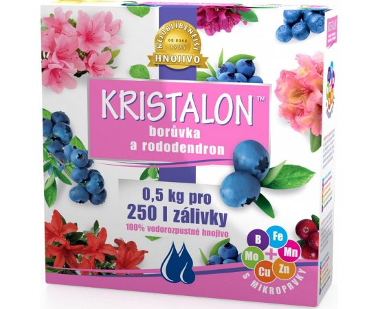 AGRO HNOJIVO KRISTALON RODODENDRON A CUCORIEDKA 0.5 KG, 702735