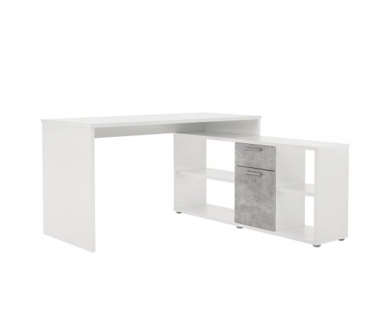 KONDELA NOE NEW PC STOL, BIELA/BETON