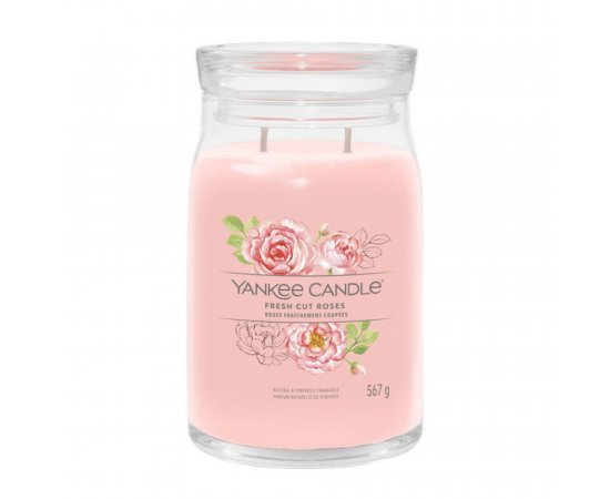 YANKEE CANDLE 1630682E FRESH CUT ROSES VELKA SVIECKA SIGNATURE 567G