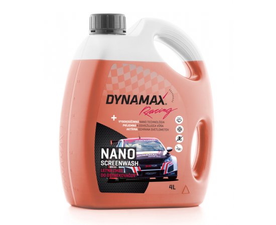 DYNAMAX SCREENWASH NANO RACING 4L LETNA ZMES KVAPALINA VODA DO OSTREKOVACOV 502570