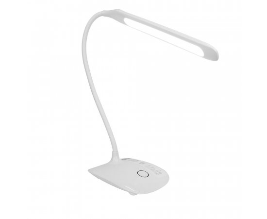 COLORWAY LED STOLNA LAMPA FLEXIBLE 360 SO ZABUDOVANOU BATERIOU, BIELA (CW-DL07FB-W)