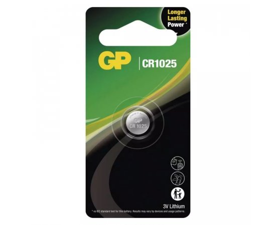GP LITHIOVA GOMBIKOVA BATERIA CR1025 1BL
