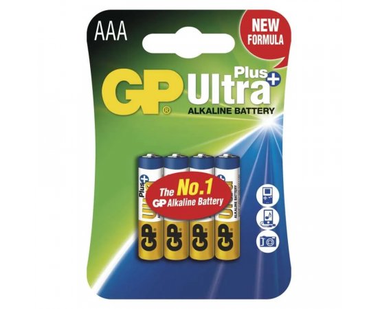 GP ALKALICKE BATERIE ULTRA PLUS AAA, 4KS BLISTER, B1711
