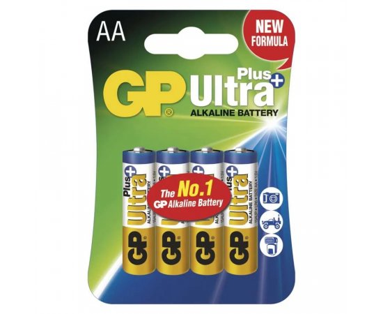 GP ALKALICKE BATERIE ULTRA PLUS AA, 4KS BLISTER, B1721
