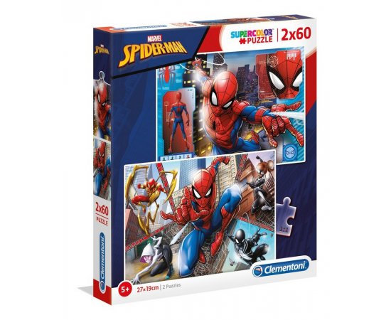 CLEMENTONI PUZZLE 2X60 SPIDERMAN