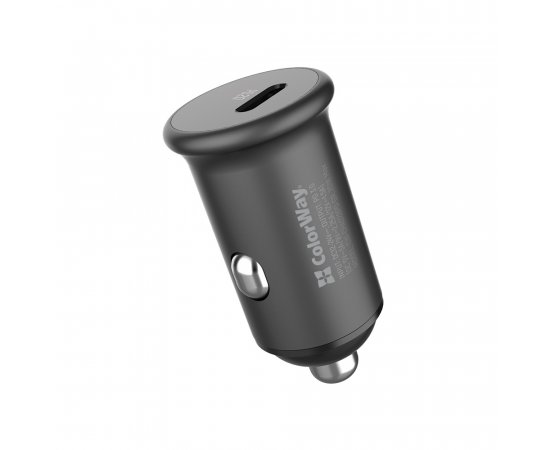 COLORWAY NAB. DO AUTA CW 1XUSB POWERDELIVERY PORT TYPE-C, SEDA (CW-CHA028PD-GR)