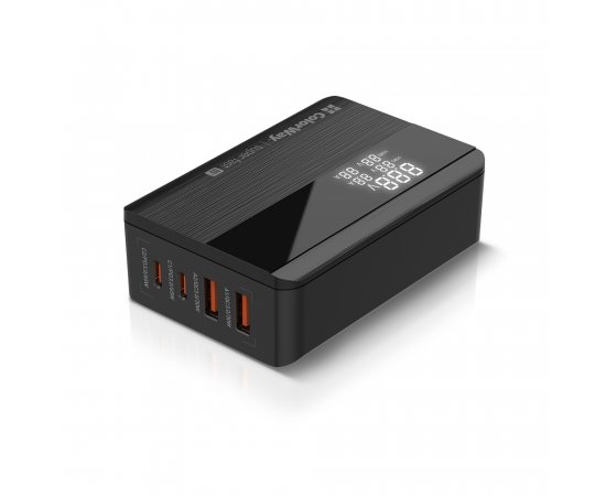 COLORWAY AC NAB. POWER DELIVERY (2USB-A + 2USB TYPE-C) (65W),CIERNA (CW-CHS040PD-BK)