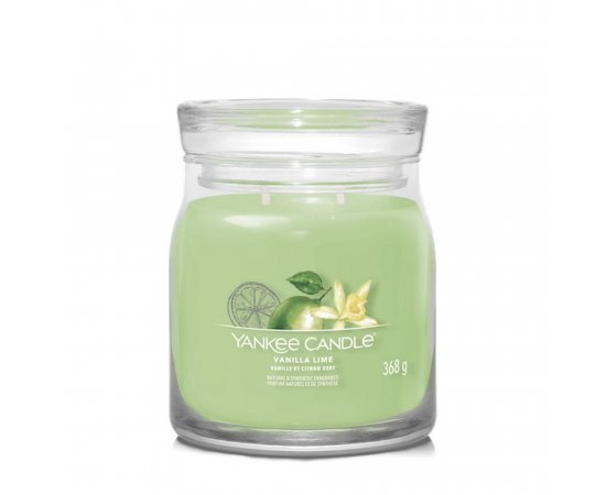 YANKEE CANDLE 1630670E VANILLA LIME STREDNA SVIECKA SIGNATURE 368G
