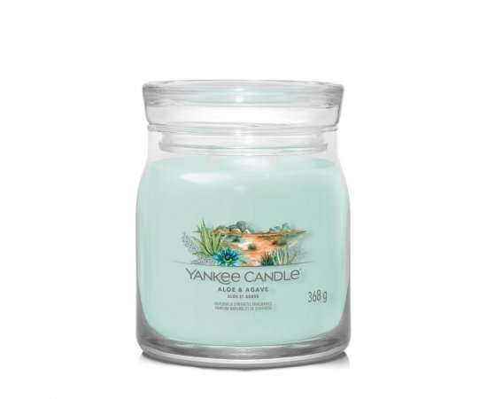 YANKEE CANDLE 1749328E SIG SVIECKA STREDNA ALOE &amp; AGAVE