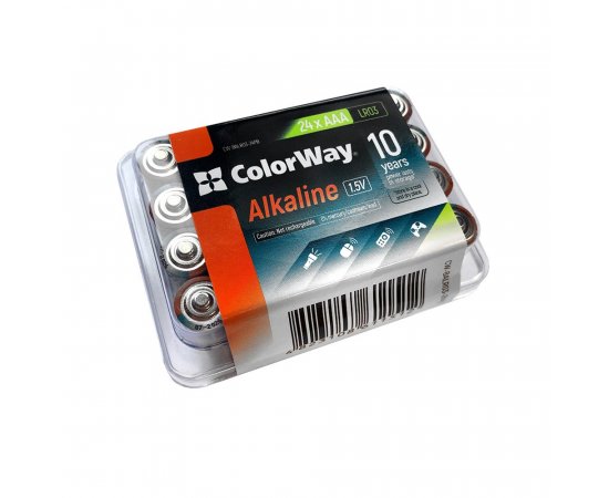 COLORWAY BATERIE ALKALINE POWER AAA, 24KS, BOX, (CW-BALR03-24PB)