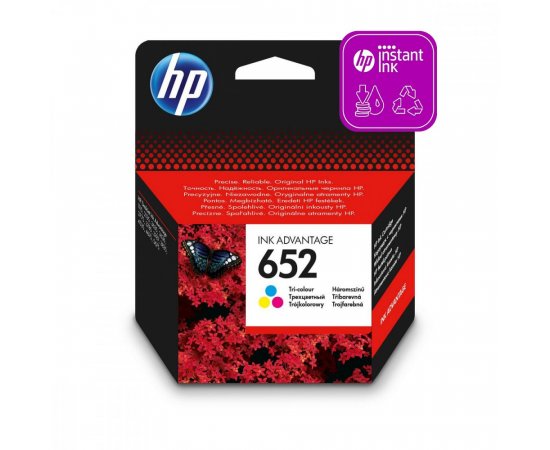 HP 652 ORIGINAL ATRAMENT F6V24AE, COLOR, 200 STRAN