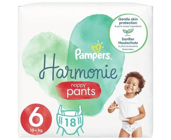 PAMPERS HARMONIE PANTS S6 18KS 15+ PAMPERS HARMONIE PANTS S6 18KS 15+